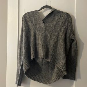 Grey hooded AE sweater